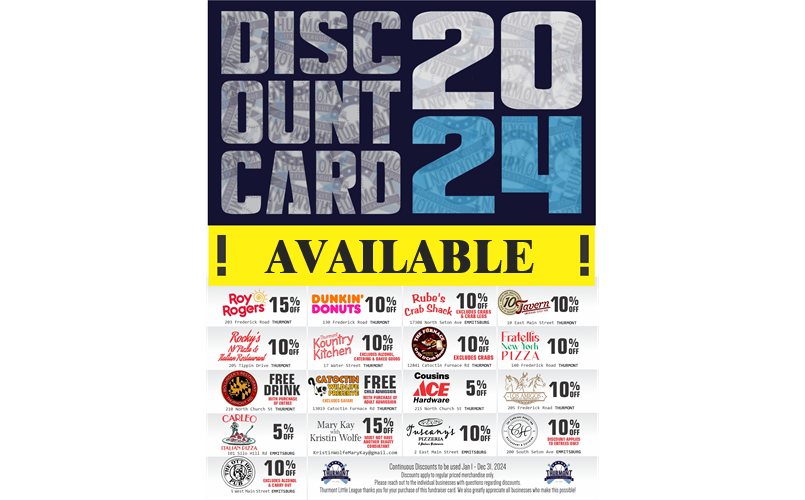 Discount Cards Still Available!
